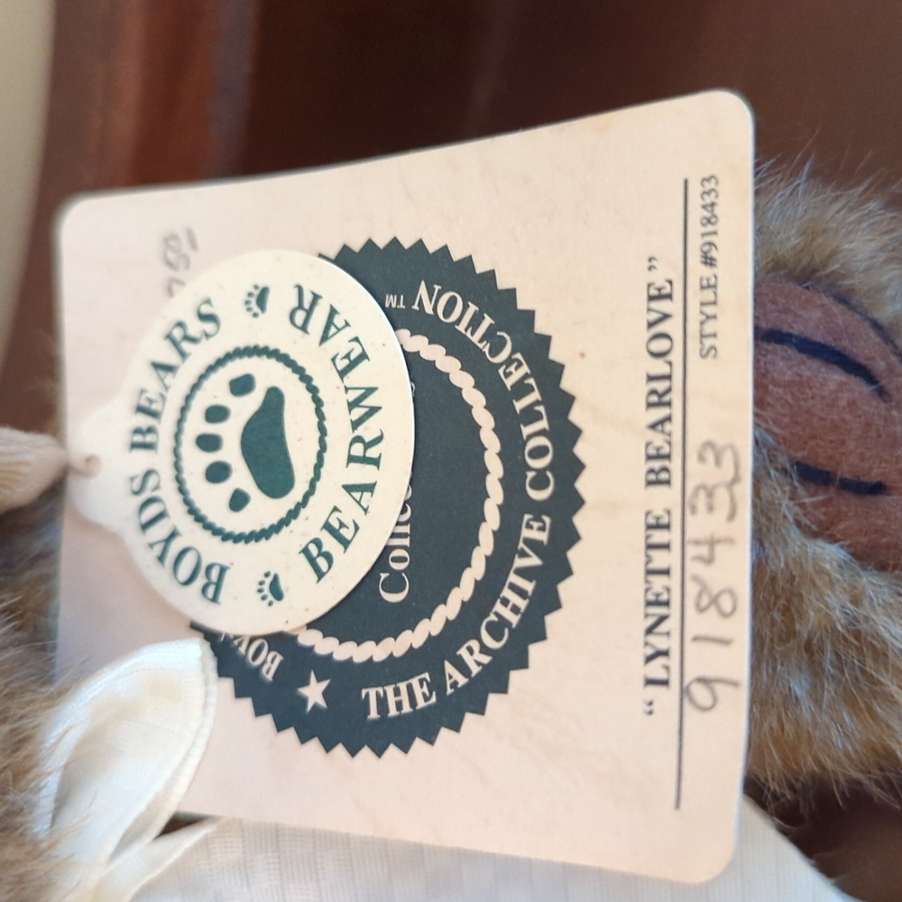 Boyds plush bear. - Picture 2 of 2